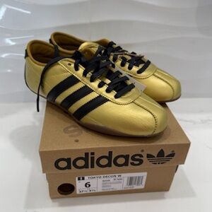 Adidas Tokyo Gold and Black Shoes